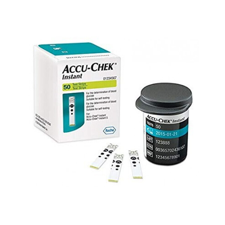 Accu-Chek Instant bloedglucosemeter tests, 50 stuks, Roche