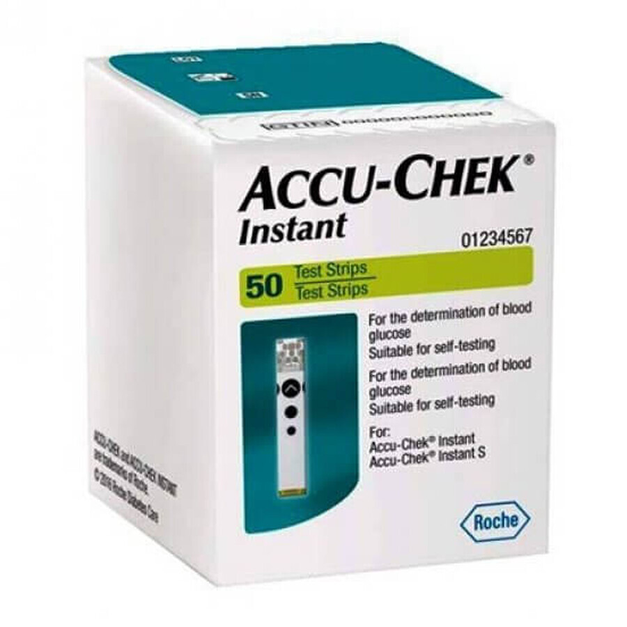 Accu-Chek Instant Tests de glycémie, 50 pièces, Roche Évaluations