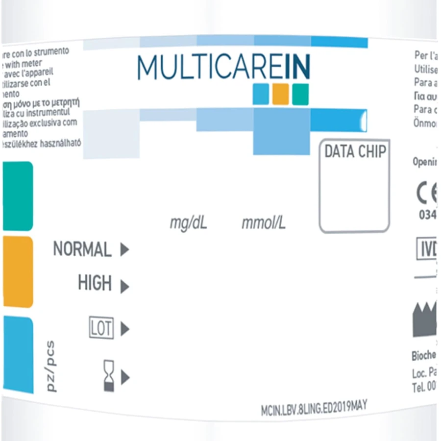 Teste pentru colesterol Multicare, 25 bucǎți, Biochemical System 