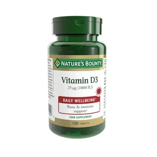 Nature'S Bounty Vitamin D3 25Mcg 1000 Ui - 100 tablets