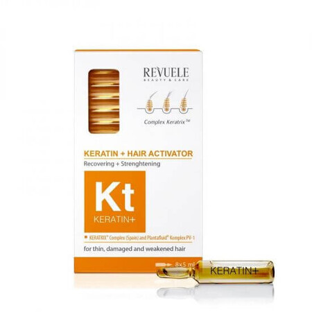 Keratin+Hair Activator Treatment pour la récupération et le renforcement des cheveux, 8x5 ml, Critiques