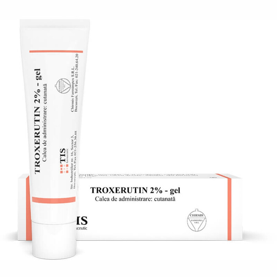 Troxerutine gel 2%, 50 g, Tis Farmaceutic