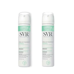 SVR Spirial Antiperspirant Deodorant Antiperspirant Sensitive Skin Spray, 2x75 ml