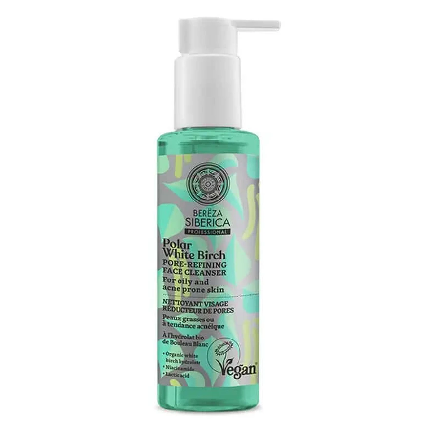 Natura Siberica Bereza Gesichtsreiniger Porenverfeinerung Na, 145 ml