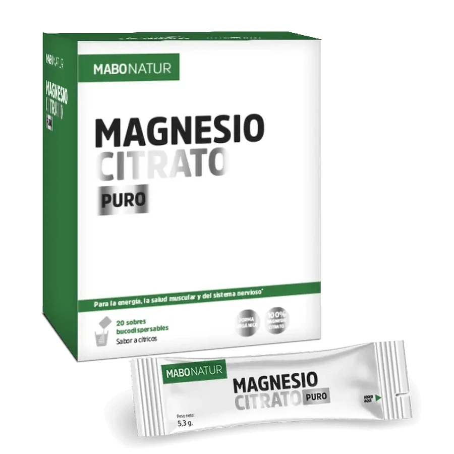 Mabonatur Magnesiumcitraat Puur, 20 sachets