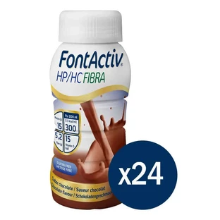 Fontactiv hp/hc Schokoladenfaser-Geschmack 200ml x 24 Flaschen