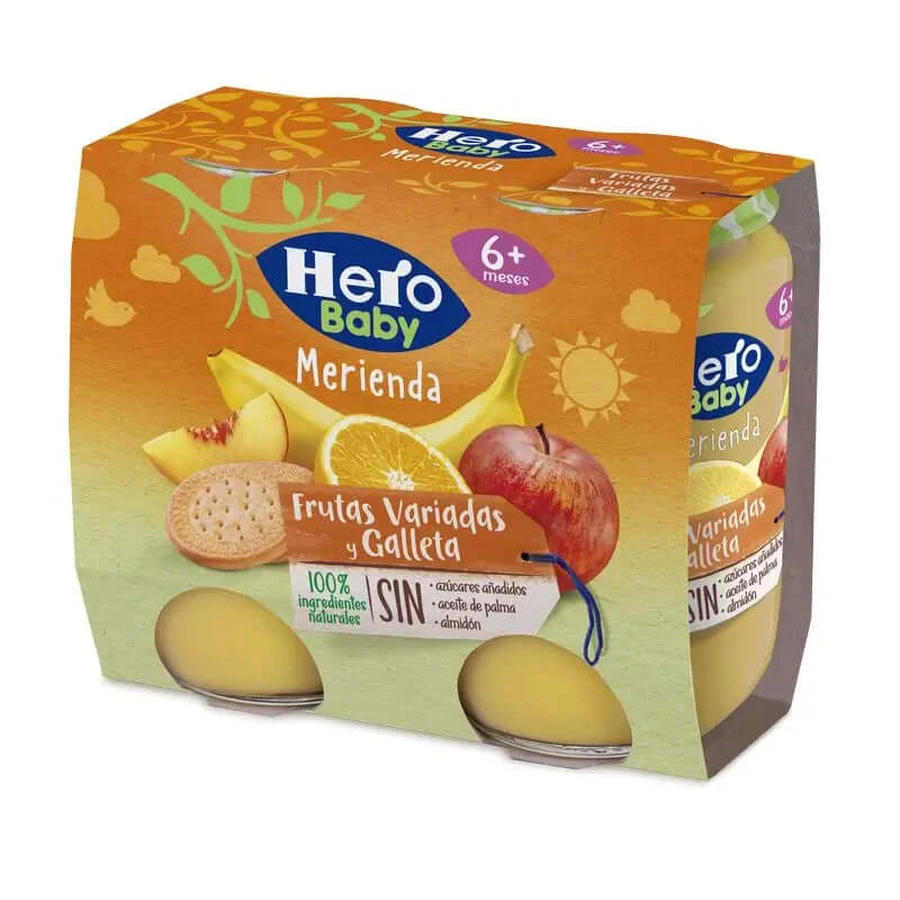 Hero Baby Snack Verschiedene Früchte & Kekse 2X190G