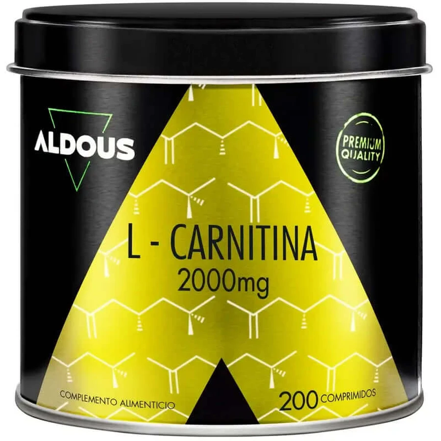 Aldous Bio L Carnitine 2000Mg Pre Training & Spierherstelsupplement, 200 tabletten