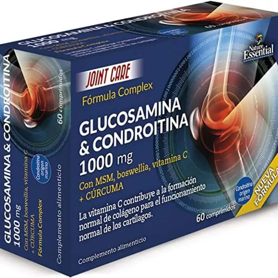 Nature Essential Blaar Glucosamine + Chondroïtine + Msm , 60 capsules
