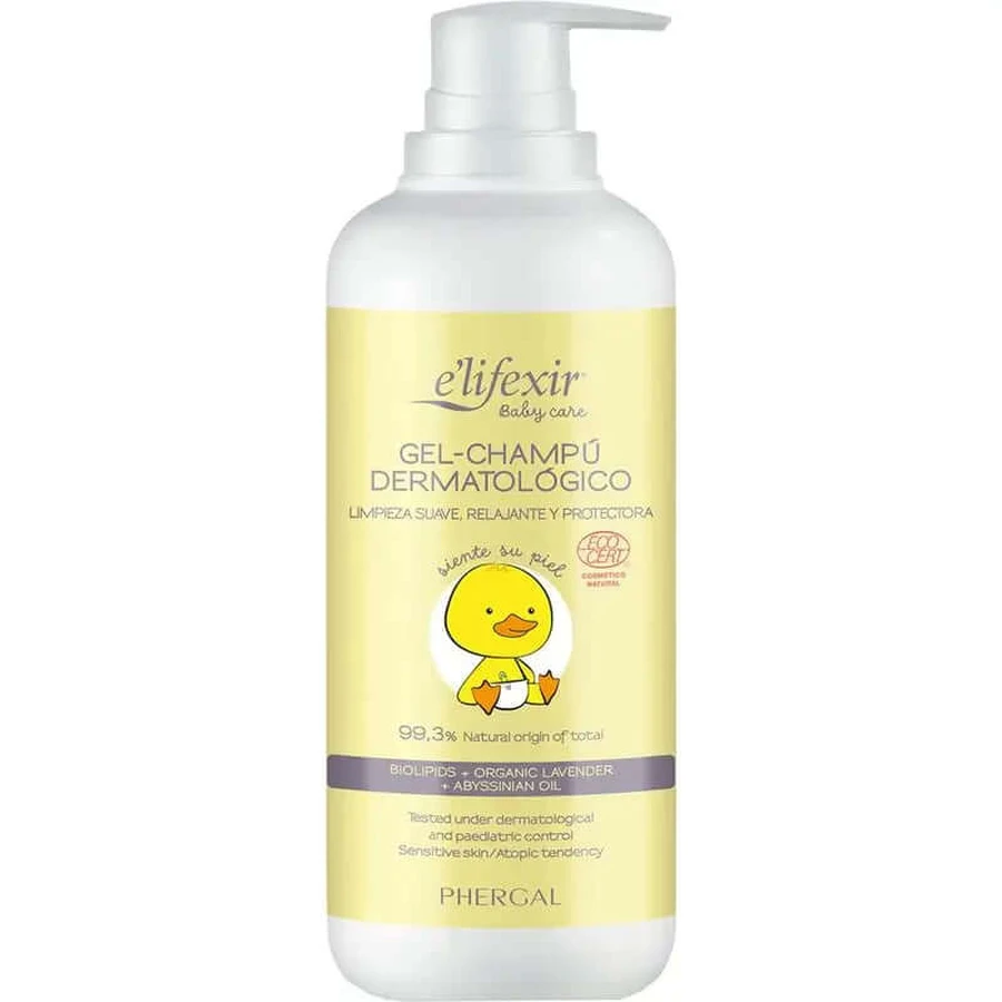 Elifexir Baby Care Shampoing-gel pour peaux sensibles 500ml