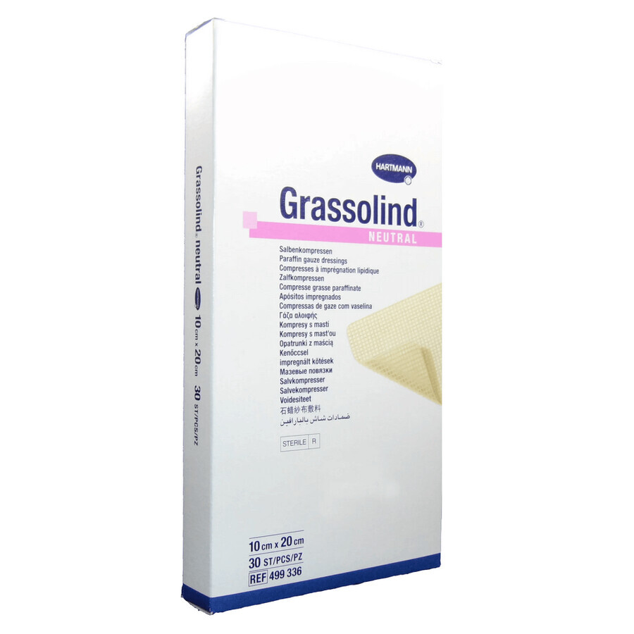 Steriele Grassolind wissers (499336), 10x20 cm, 30 stuks, Hartmann