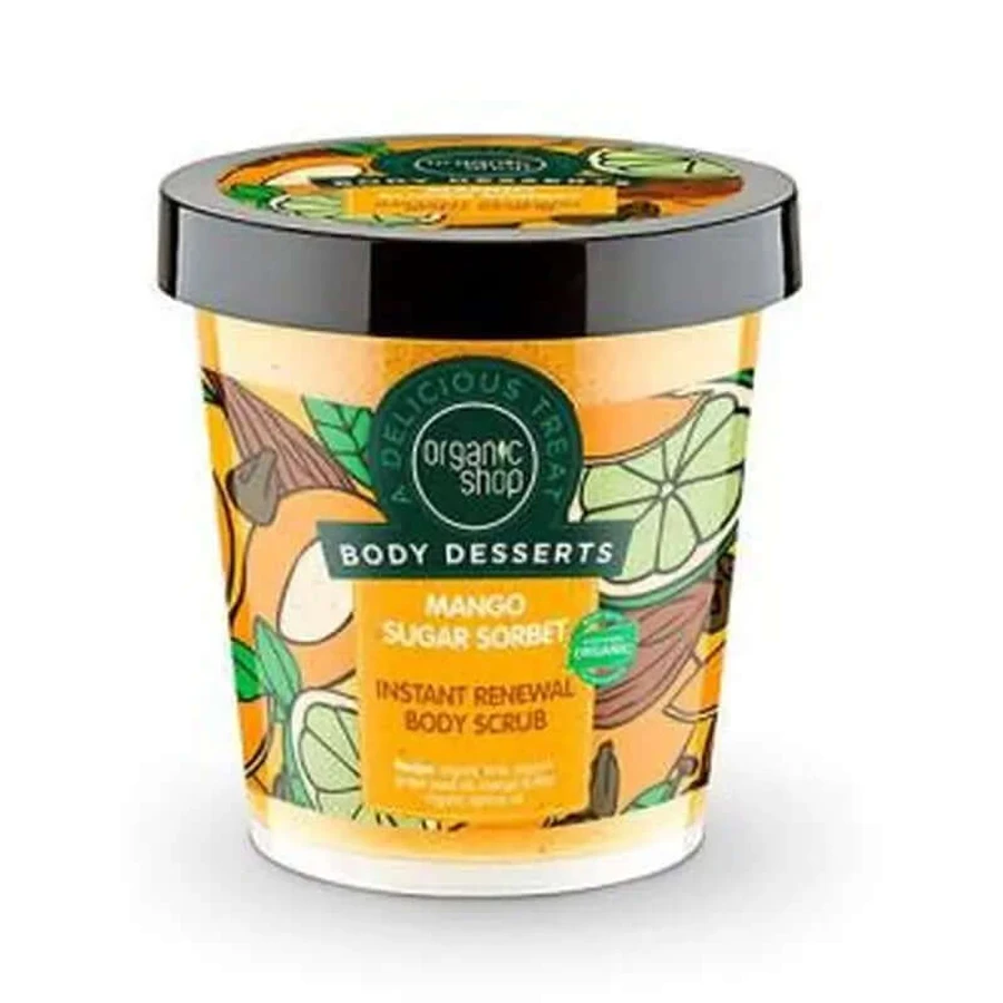 Organic Shop Exfoliating Scrub Corp Renov. Mango Sugar Sorbet 450Ml