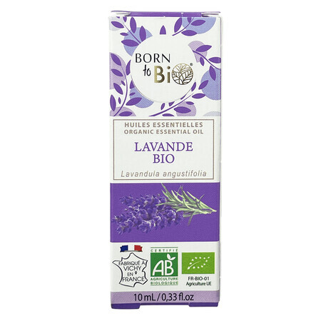 Etherische olie van biologische lavendel, 10 ml, Born to Bio