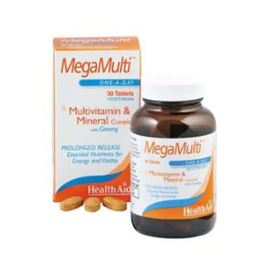 Health Aid Megamulti With Ginseng 30Comp