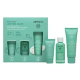 Apivita Just Bee Clear + Reinigingsgel 15Ml + Reinigingslotion 50Ml