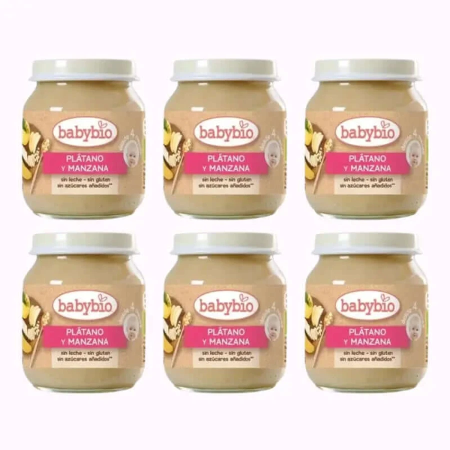Babybio Apple Banana, opakowanie 6 x 130 gr: ceny i cechy
