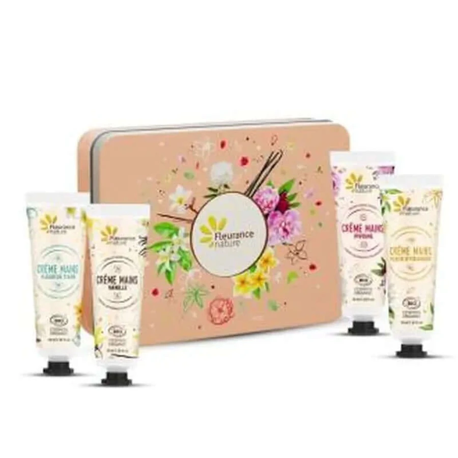 Fleurance Nature Peach Hand Cream Quartet Chest 4 pcs.