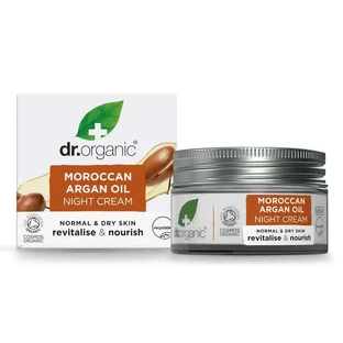 Dr.Organic Argan Oil Krem na noc do skóry normalnej i suchej, 50 ml