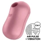 Satisfyer Air Pulse Cotton Candy Stimulator & Vibrator - Pink