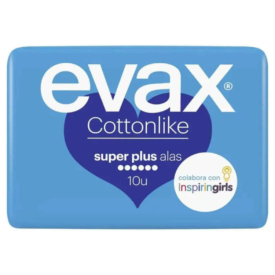 Evax Cottonlike Super Plus Pads cu aripi 10 bucăți