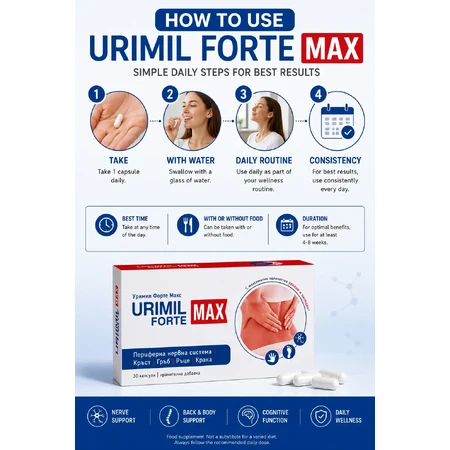 Urimil Forte Max, 30 cápsulas, Plantapol