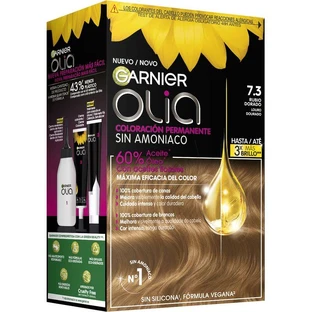 Garnier Olia Coloration Permanente Sans Ammoniaque, Odeur Agréable Avec Huiles Florales Naturelles - Blond Doré 7.3