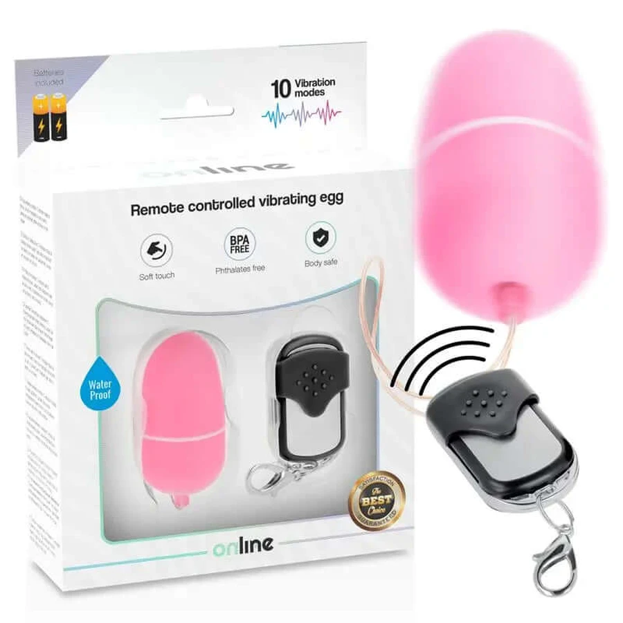 Online Afstandsbediening Vibrerend Ei M - Roze