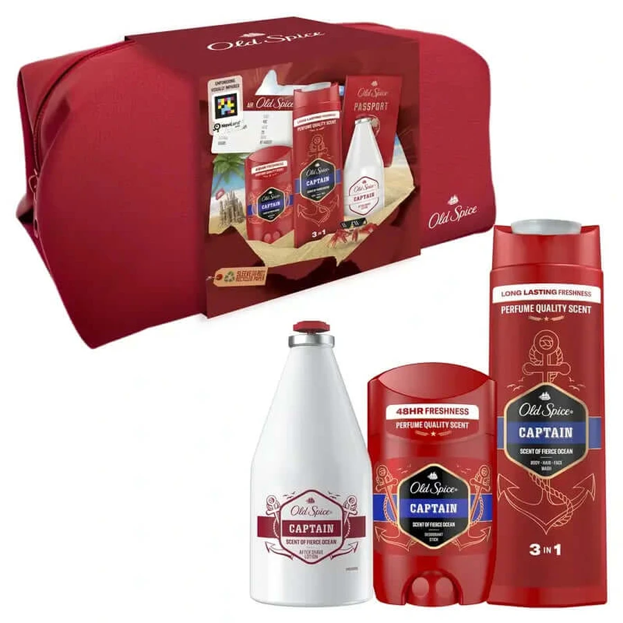 Zestaw upominkowy Old Spice Captain Traveller z żelem pod prysznic: ceny i cechy
