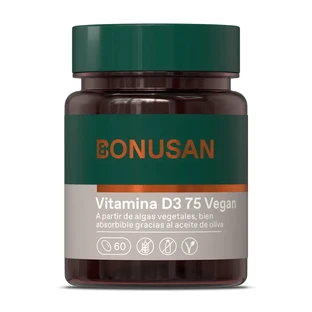 Bonusan Vitamin D3 75 Vegan, 60 Perlen