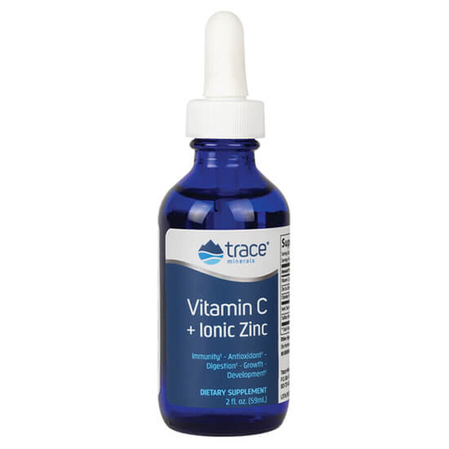 Vitamine C + Zink vloeibaar, 59 ml, Trace Minerals