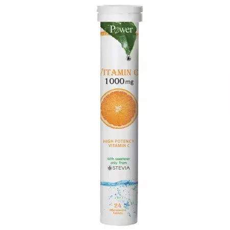 Vitamine C 1000mg, 24 comprimés effervescents, Power Of Nature