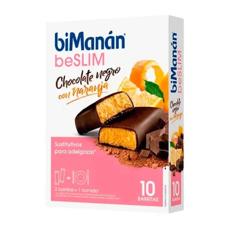 biManán Nachhaltige Schokoladen- und Orangenriegel 8 Stück