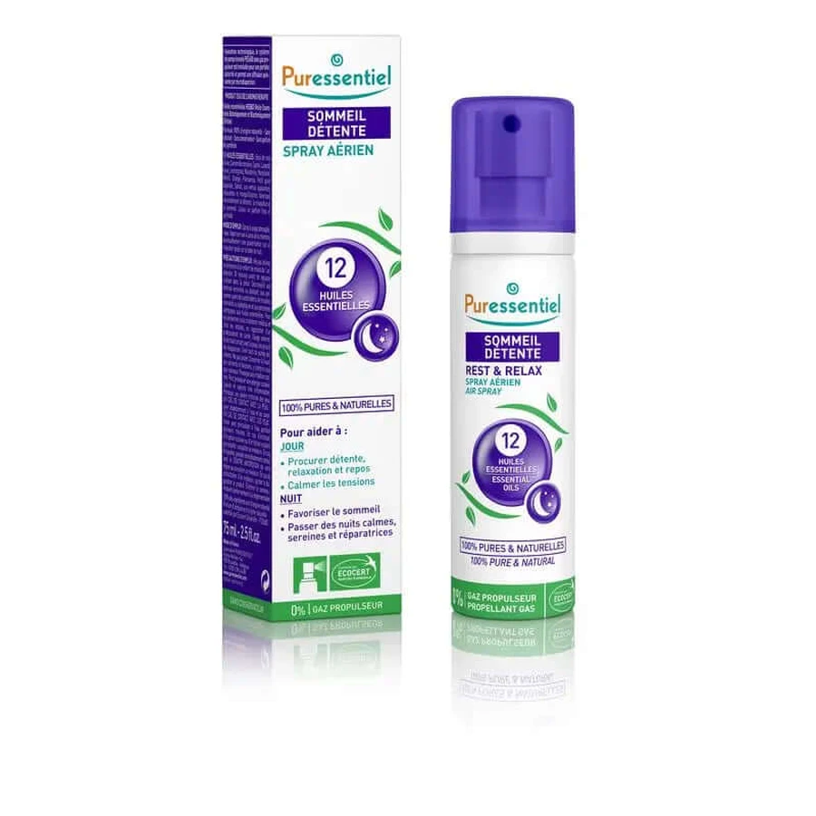 Puressentiel Luchtspray Slaap & Ontspan Met 12 Essentiële Oliën, 75 ml