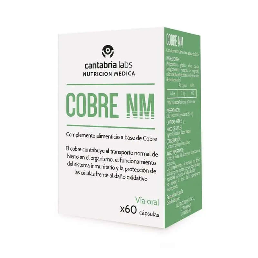 Copper NM 60 kapsułek, Cantabria Labs Medical Nutrition: ceny i cechy