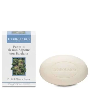 L'Erbolario Soap Without Soap Pastylka łopianowa do twarzy 100Gr