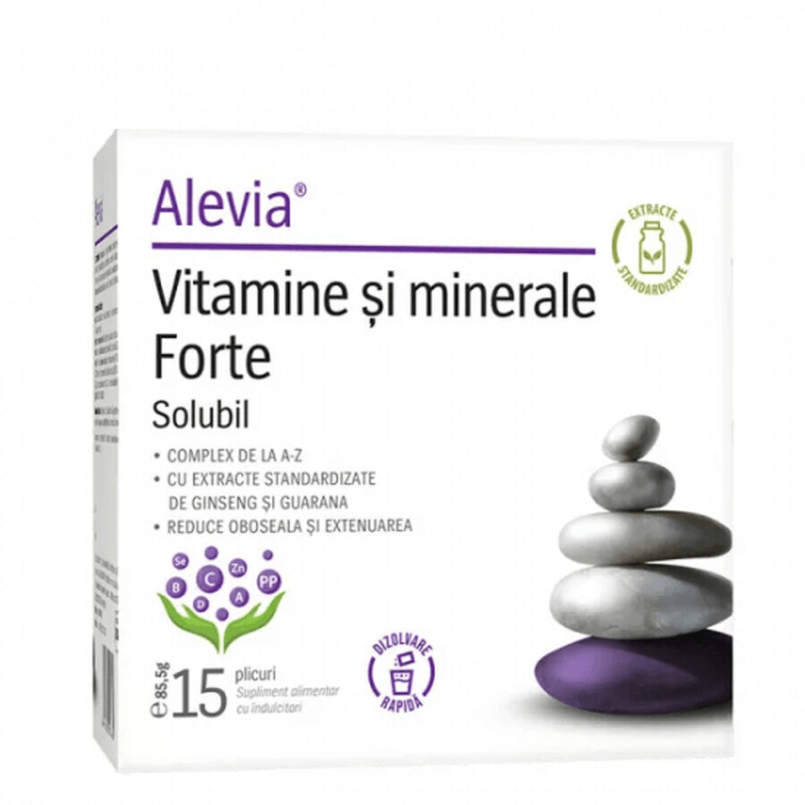 Vitaminen en mineralen Forte, 15 sachets, Alevia