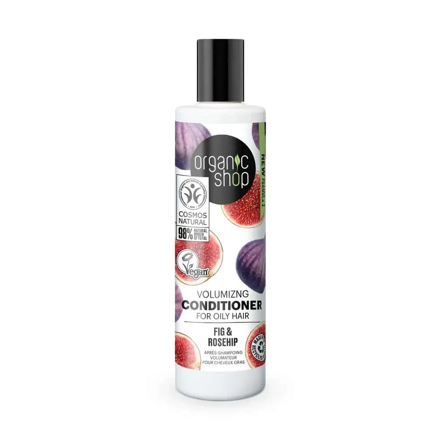 Organic Shop Volumizing Conditioner Voor Vet Haar Vijg En Rozenbottel, 280 Ml