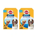 Dentastix Pedigree Medium Set, 2X56 stuks.