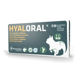 Hyaloral for Small and Medium Breed Dogs, 30 tablets
