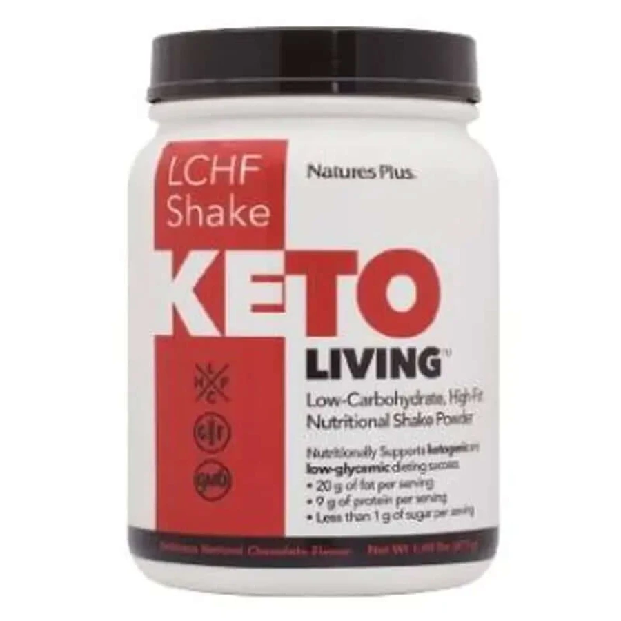 Natures Plus Keto Living Chocolade Milkshake, 578 gram