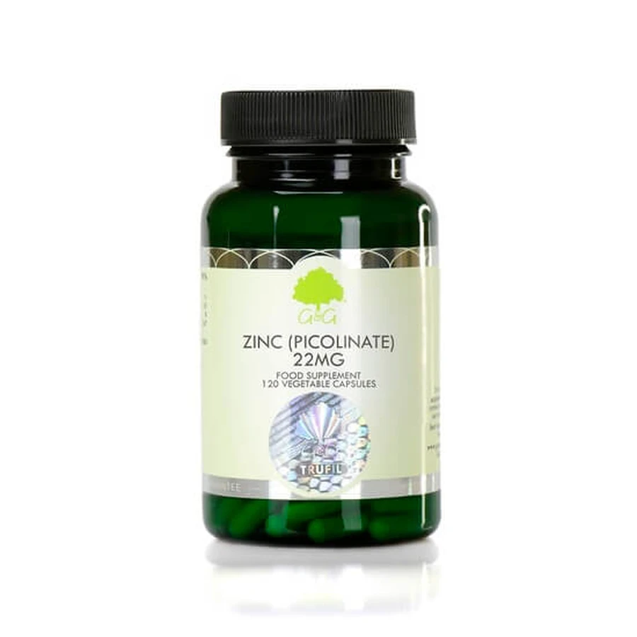 Zinc (picolinate) 22mg, 120 capsules, G&G
