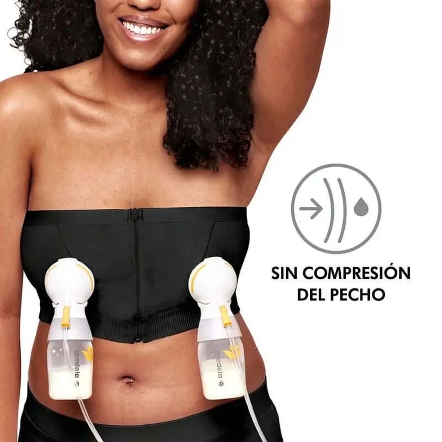 Medela Top Hands Free Zwart Xl, 1 st.