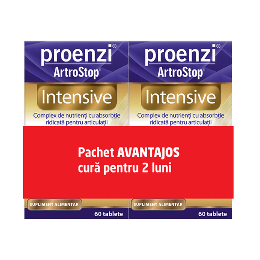 Proenzi Artrostop Intensief Pakket, 60 tabletten + 60 tabletten, Walmark