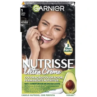 Garnier Nutrisse Odżywcza Trwała Koloryzacja Odcień 1 Czarny , 160 ml