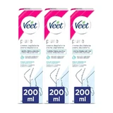 Veet Minimal Enthaarungscreme Empfindliche Haut, 3x200ml