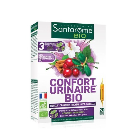 Urine Confort Bio, 20 ampoules, Santarome Nature