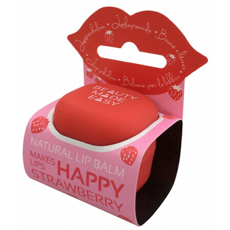 Baume à lèvres naturel à la fraise, 6.8g, Beauty Made Easy