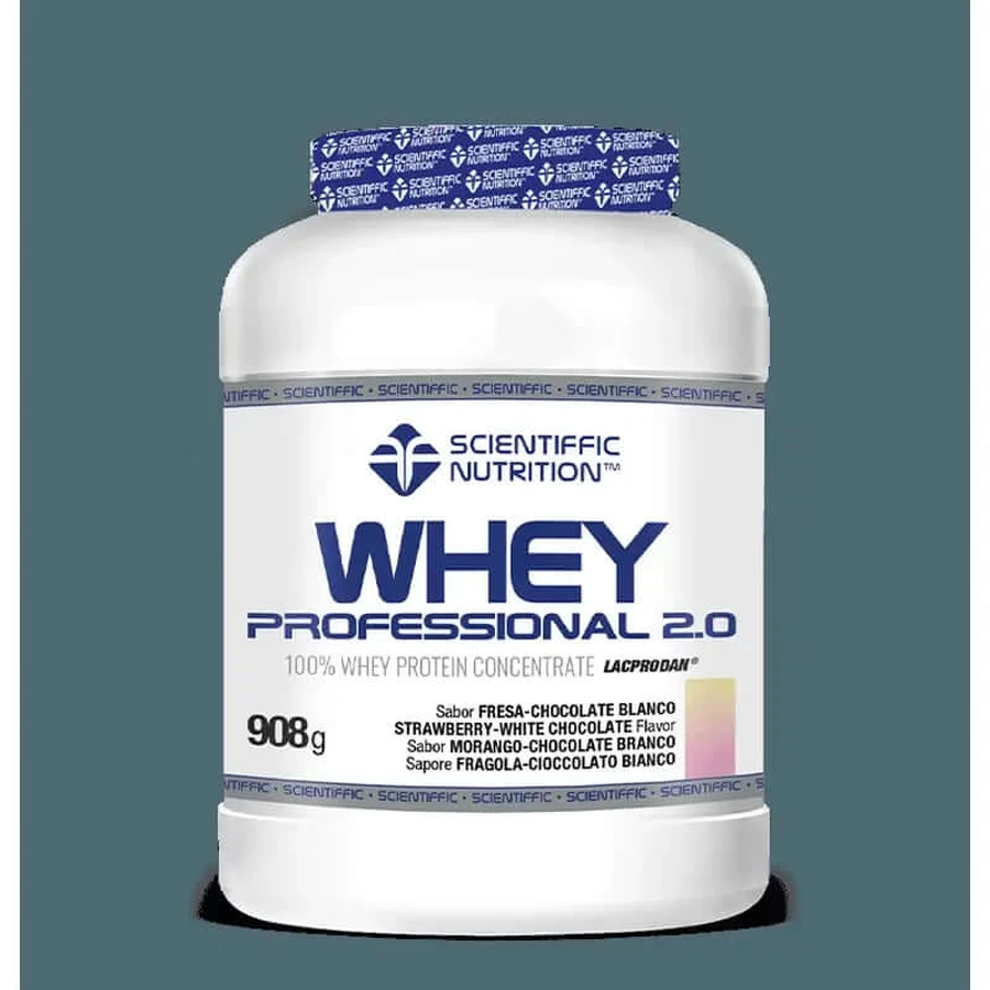 Scientiffic Nutrition Whey Professional 2.0 Strawberry White Choco , 908 Gramm
