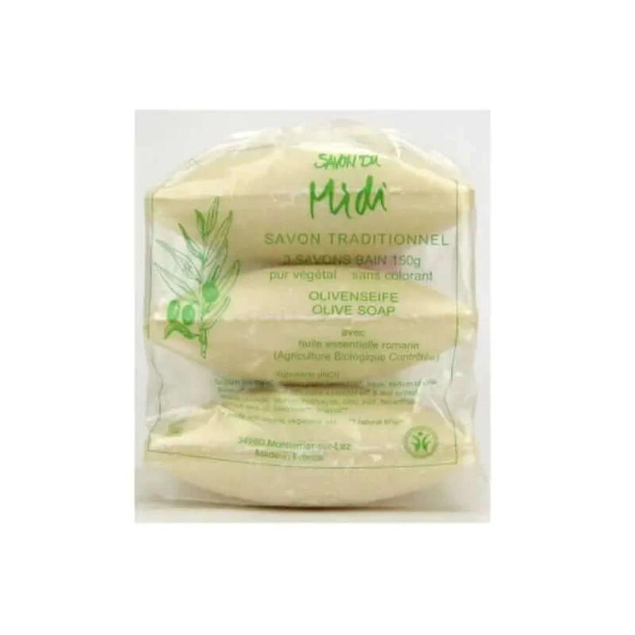 Savon Du Midi Jabon En Pastilla De Oliva-Romero 3Udx150Gr. Bio