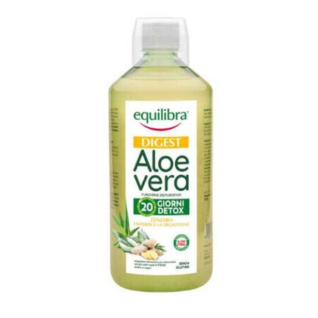 Boisson à l'extrait d'aloe vera et de gingembre, 1 litre, Equilibra